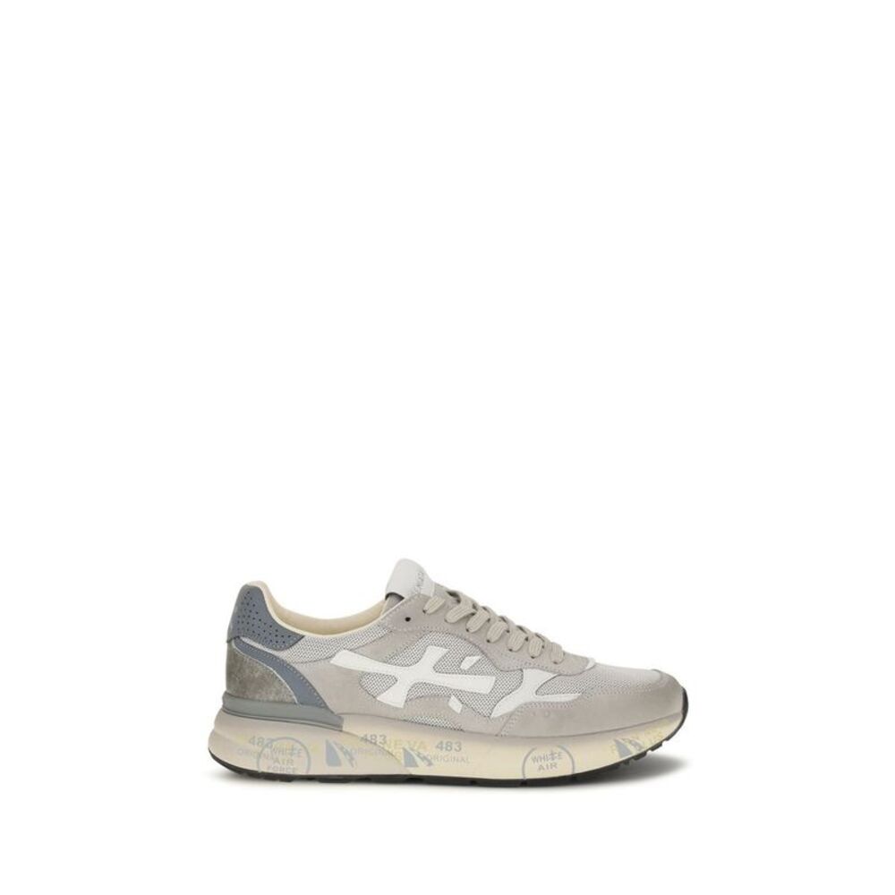 Premiata Gray Polyester Low Top Men's Sneakers